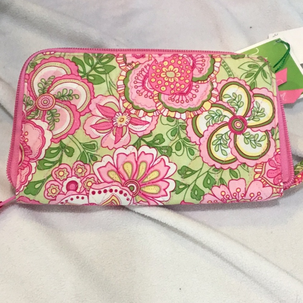 Vera Bradley Petal zip around wallet only.